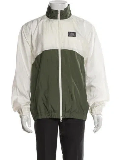 Pre-owned Aime Leon Dore X New Balance Colorblock Pattern Windbreaker W/ Tags In Green
