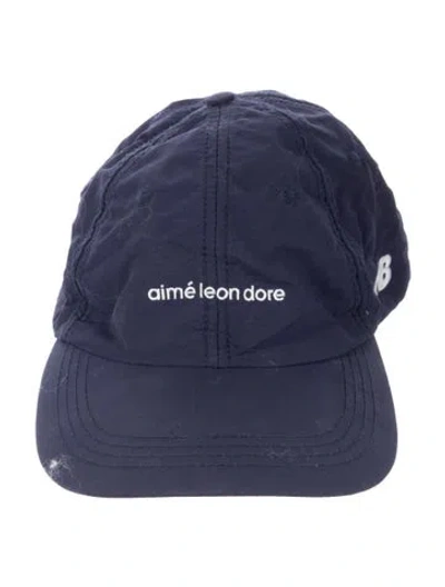 Pre-owned Aime Leon Dore X New Balance Embroidered Baseball Hat In Blue