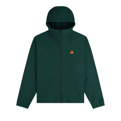 Pre-owned Aimé Leon Dore X New Balance Full-zip Warmup Hoodie 'pine Grove' | Green | Men's Size L