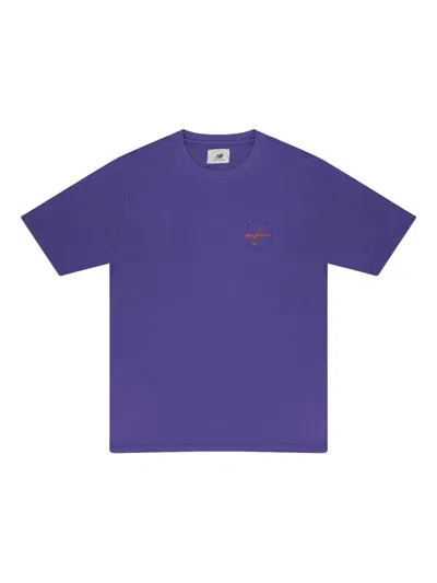 AIMÉ LEON DORE X NEW BALANCE GARMENT-DYED "PURPLE" T-SHIRT