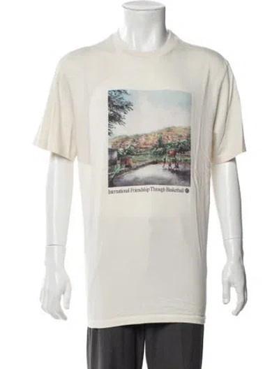 Pre-owned Aime Leon Dore X New Balance Graphic Print Crew Neck T-shirt In Neutral