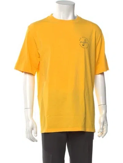 Pre-owned Aime Leon Dore X New Balance Graphic Print Crew Neck T-shirt In Yellow