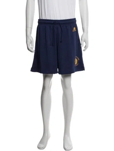 Pre-owned Aime Leon Dore X New Balance Graphic Print Jogger Shorts In Blue
