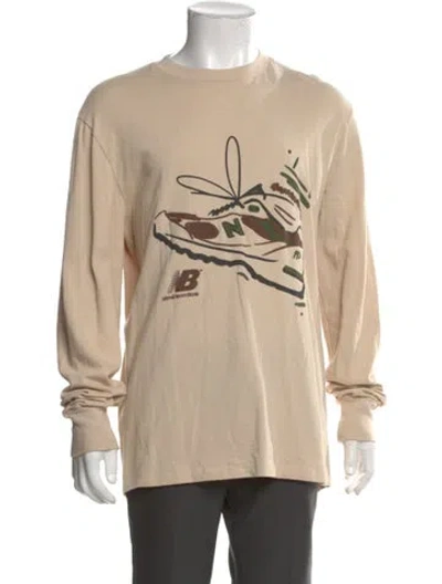 Pre-owned Aime Leon Dore X New Balance Graphic Print Long Sleeve Shirt In Neutral