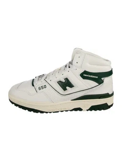 Pre-owned Aime Leon Dore X New Balance Leather Athletic Sneakers In Green/neutrals