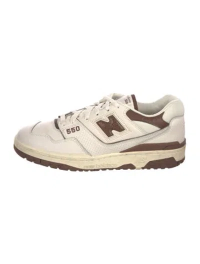 Pre-owned Aime Leon Dore X New Balance Leather Athletic Sneakers In Neutrals