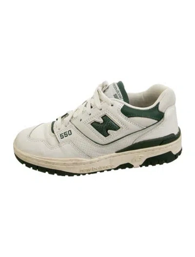 Pre-owned Aime Leon Dore X New Balance Leather Athletic Sneakers In White