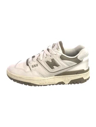 Pre-owned Aime Leon Dore X New Balance Leather Colorblock Pattern Sneakers In Neutral