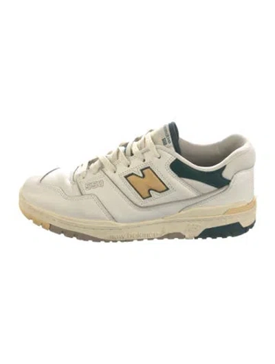 Pre-owned Aime Leon Dore X New Balance Leather Colorblock Pattern Sneakers In Neutral