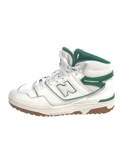Pre-owned Aime Leon Dore X New Balance Leather Mesh Accents Athletic Sneakers In White
