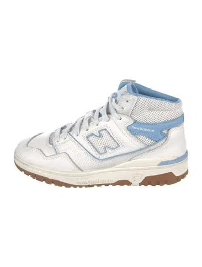 Pre-owned Aime Leon Dore X New Balance Leather Mesh Accents Athletic Sneakers In White