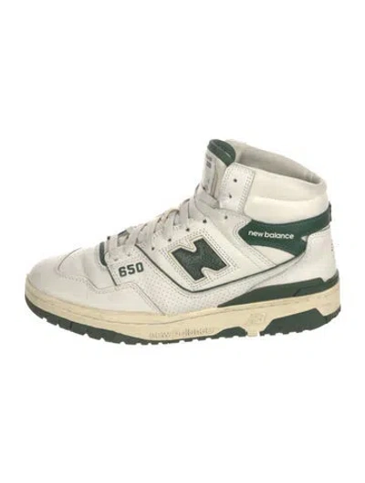 Pre-owned Aime Leon Dore X New Balance Leather Printed Sneakers