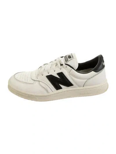 Pre-owned Aime Leon Dore X New Balance Leather Printed Sneakers In Neutral