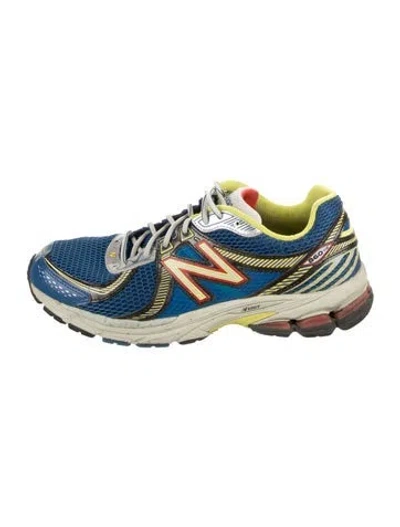 Pre-owned Aime Leon Dore X New Balance Mesh Colorblock Pattern Athletic Sneakers In Blue