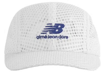 Pre-owned Aimé Leon Dore X New Balance Mesh Hat (ss23) In White