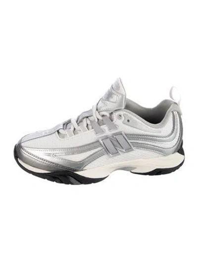 Pre-owned Aime Leon Dore X New Balance Patterned Sneakers In Silver