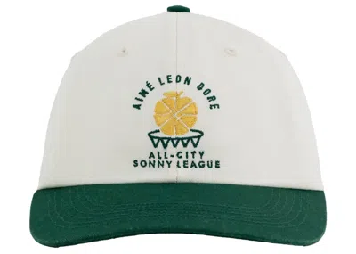 Pre-owned Aimé Leon Dore X New Balance Sonny League Hat In White/green
