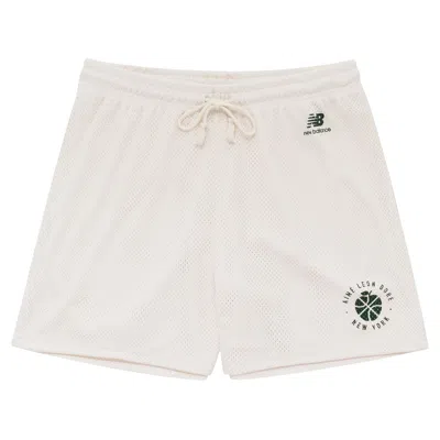Pre-owned Aimé Leon Dore X New Balance Sonny Ny Gym Short 'pristine' | White | Men's Size Xl