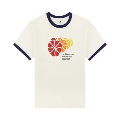 Pre-owned Aimé Leon Dore X New Balance Sonny Ny Ringer Tee 'pristine' | Cream | Men's Size L In White