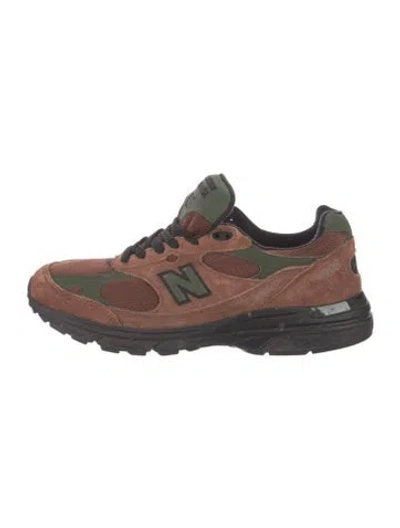 Pre-owned Aime Leon Dore X New Balance Suede Mesh Accents Athletic Sneakers In Brown