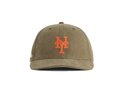 Pre-owned Aimé Leon Dore X New Era Brushed Nylon Mets (2021) Hat In Olive