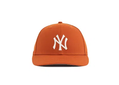 Pre-owned Aimé Leon Dore X New Era Chain Stitch Yankees Hat In Orange