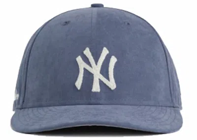 Pre-owned Aimé Leon Dore X New Era Chain Stitch Yankees Hat In Washed Blue