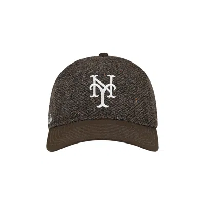 Pre-owned Aimé Leon Dore X New Era Mets Birdseye Wool Hat 'brown Birdseye' | Men's Size Onesize