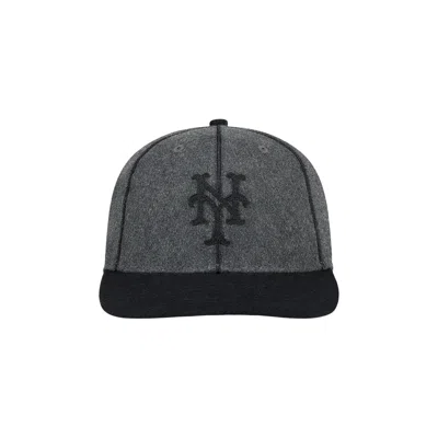 Pre-owned Aimé Leon Dore X New Era Mets Melton Wool Fitted Hat 'charcoal' | Grey | Men's Size 7 In Gray