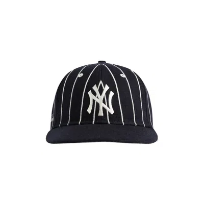 Pre-owned Aimé Leon Dore X New Era Wool Pinstripe Yankees Hat 'navy' | Blue | Men's Size Onesize