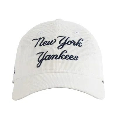 Pre-owned Aimé Leon Dore X New Era Yankees Corduroy Hat 'white' | Men's Size Onesize