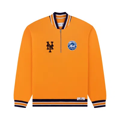 Pre-owned Aimé Leon Dore X New York Mets Quarter Zip Pullover 'oriole' | Orange | Men's Size S