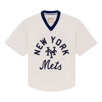 Pre-owned Aimé Leon Dore X New York Mets Short-sleeve Knit Sweater 'pristine' | White | Men's Size M
