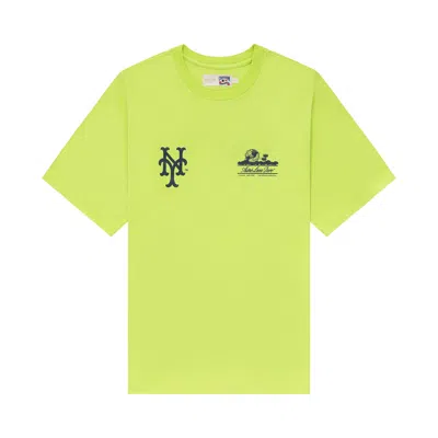 Pre-owned Aimé Leon Dore X New York Mets Unisphere Tee 'acid Lime' In Green