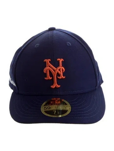 Pre-owned Aimé Leon Dore X Ny Mets Baseball Cap In Blue/orange