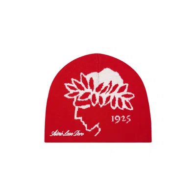 Pre-owned Aimé Leon Dore X Olympiacos F.c. Logo Beanie 'red' | Men's Size Onesize