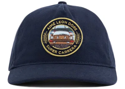 Pre-owned Aimé Leon Dore X Porsche 911sc Grille Badge Hat In Navy Blue