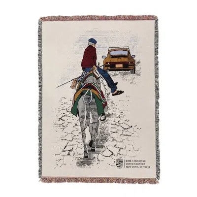 Pre-owned Aimé Leon Dore X Porsche 911sc Pappou Throw Blanket In Multi