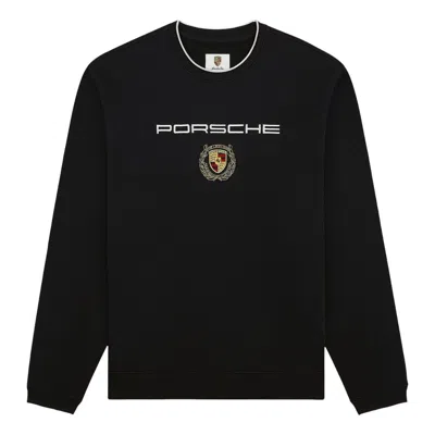 Aimé Leon Dore Aime Leon Dore X Porsche Embroidered Crewneck Sweatshirt 'jet Black'