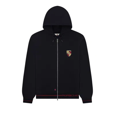 Pre-owned Aimé Leon Dore X Porsche Full-zip Hoodie 'jet Black' | Men's Size L