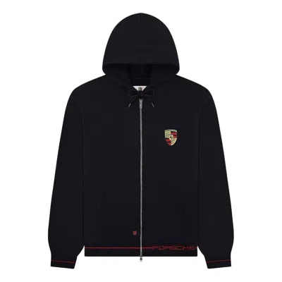 Aimé Leon Dore Aime Leon Dore X Porsche Full-zip Hoodie 'jet Black'