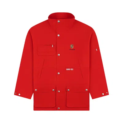 Pre-owned Aimé Leon Dore X Porsche Gore-tex Cabrio Jacket 'tango Red' | Men's Size L