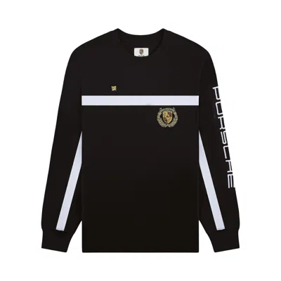 Pre-owned Aimé Leon Dore X Porsche Long-sleeve Apex Tee 'jet Black' | Men's Size L