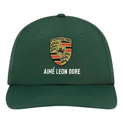 Aimé Leon Dore Aime Leon Dore X Porsche Nylon Logo Hat 'pine Grove' In Green