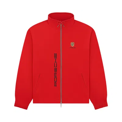 Pre-owned Aimé Leon Dore X Porsche Nylon Track Jacket 'tango Red' | Men's Size M
