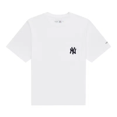 Pre-owned Aimé Leon Dore Yankees Chainstitch Pocket Tee 'bright White' | Men's Size Xl