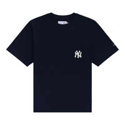 Pre-owned Aimé Leon Dore Yankees Chainstitch Pocket Tee 'navy Blazer' | Blue | Men's Size Xl