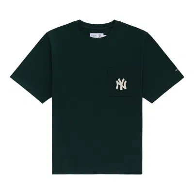 Pre-owned Aimé Leon Dore Yankees Chainstitch Pocket Tee 'pine Grove' | Green | Men's Size Xl