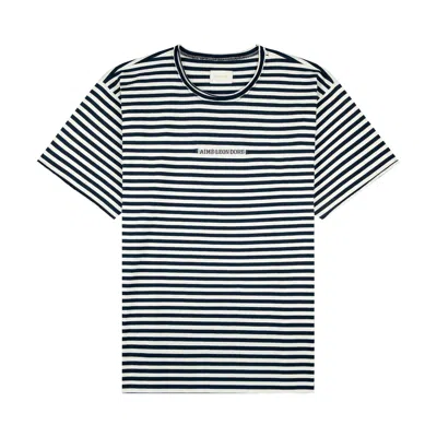 Pre-owned Aimé Leon Dore Yarn Dyed Beach Tee 'navy Blazer' | Blue | Men's Size Xxl