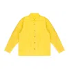 Aimé Leon Dore Yellow Reversible Filled Overshirt In Gold